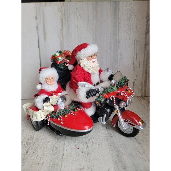 Clothtique possible dreams good day for a ride RARE Harley-Davidson Santa Mrs Cl - Picture 1 of 10